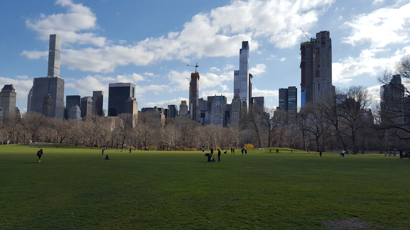 New York - Vue des grattes ciel de Central Park